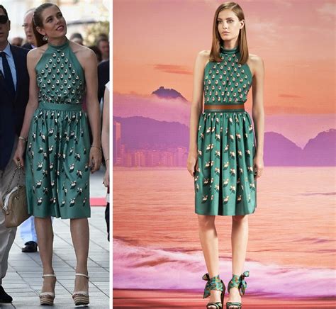 charlotte casiraghi gucci flower dress|Charlotte Casiraghi dress.